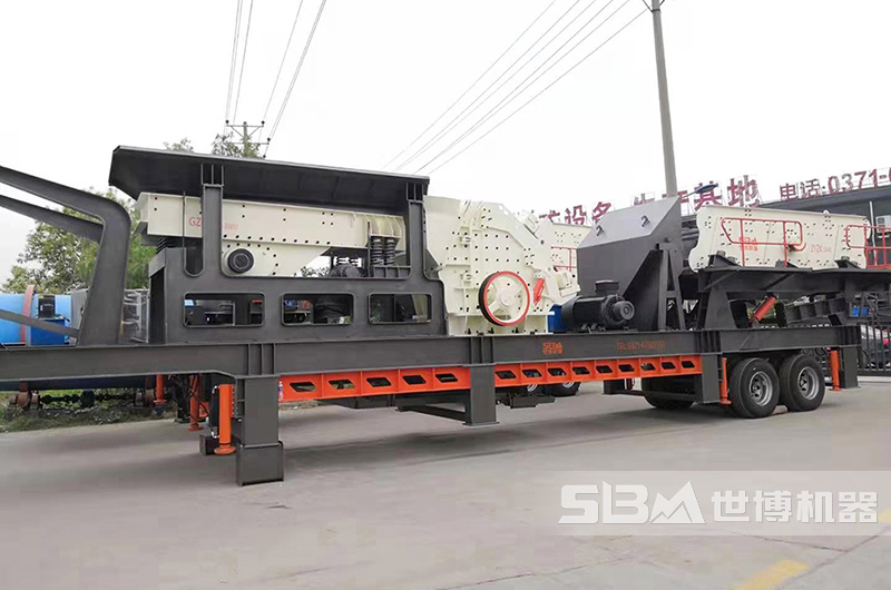 三組合移動破碎站，移動120噸碎石機(jī)