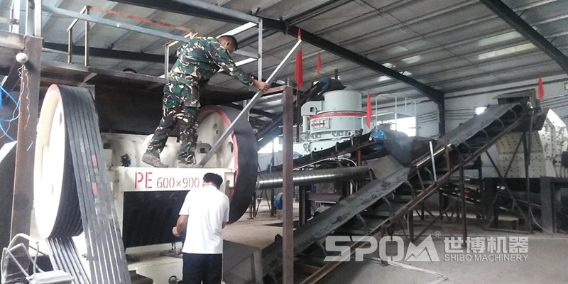 石灰石制沙設(shè)備現(xiàn)場