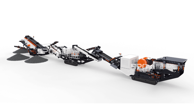 履帶移動碎石設備配置