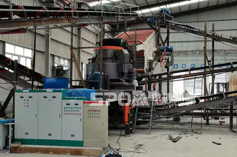 移動制砂設(shè)備室內(nèi)生產(chǎn)，環(huán)保防塵